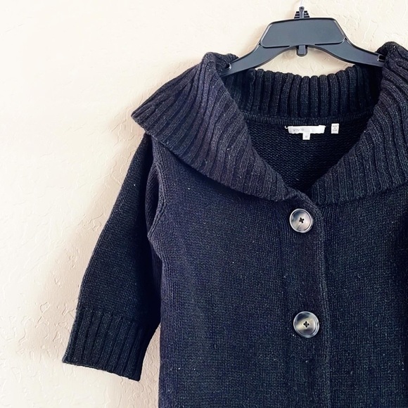Vince Button Up Black Knit Cashmere/Wool/Alpaca‎ Sweater - Picture 2 of 8